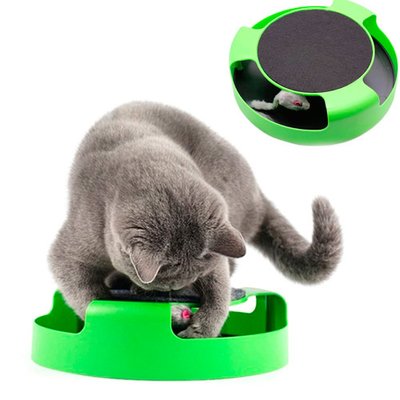 Інтерактивна іграшка з кігтеточкою для кішок кота, мишка в пастці 7000005754 фото