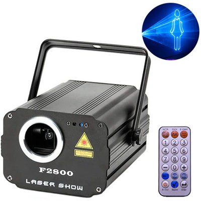 Лазерна установка RGB анімаційна 1.4Вт портативна, пульт ДК, F2800 7000006784 фото