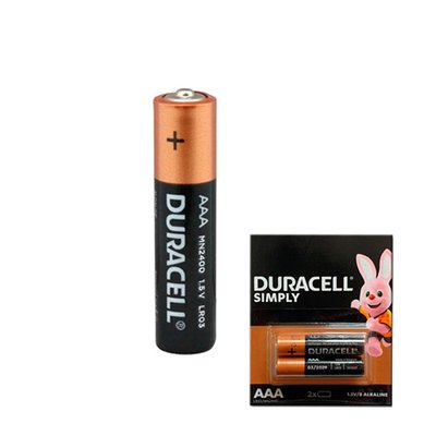 Батарейка AAA LR03 Duracell Simply лужна 1.5В 7000000426 фото