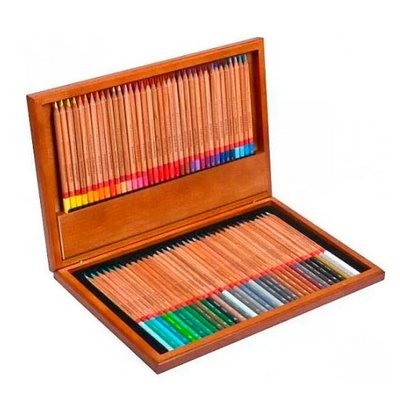 Набір різнокольорових олівців 72 шт, дерев'яний кейс Marco Renoir, подарунковий 7000000600 фото