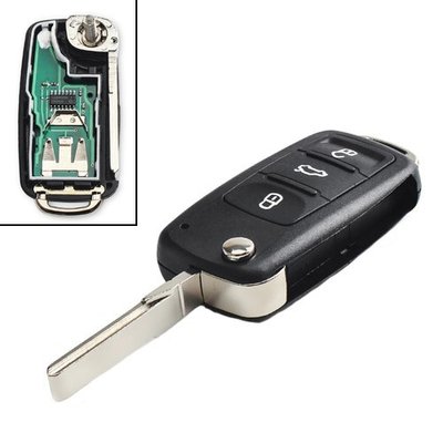 Ключ запалювання, чіп ID48 5K0837202AD, 3 кнопки, для Volkswagen, Seat, Skoda 7000005386 фото