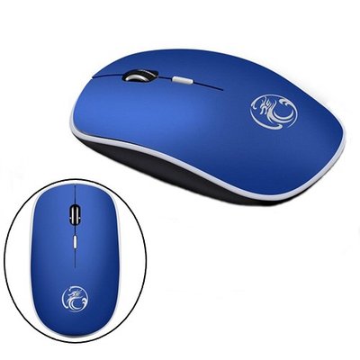 Бездротова миша мишка тиха плоска 1600dpi iMice G-1600, синя 7000001645 фото