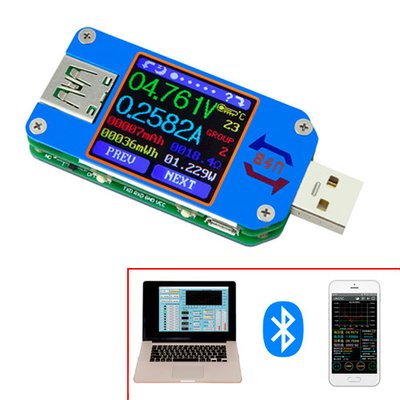 USB тестер струму, напруги, ємності Bluetooth Android RD UM25C 7000001481 фото