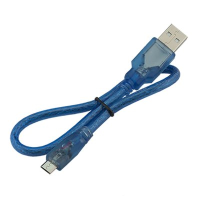 Кабель USB - MicroUSB 0.5м для Arduino, смартфона, екранований 7000001864 фото