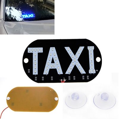 Автомобільне LED табло табличка Таксі TAXI 12В, синє 7000000004 фото