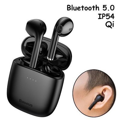 Навушники бездротові, гарнітура з кейсом Baseus Encok W04 Pro Bluetooth, Чорні 7000003270 фото