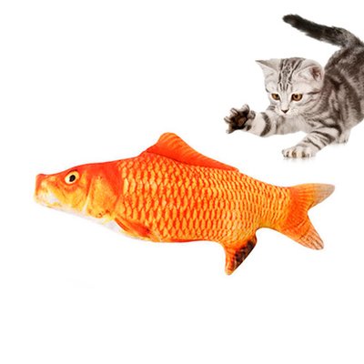 М'яка іграшка риба Червоний короп 21см для кішок кота з котячою м'ятою 7000000563 фото