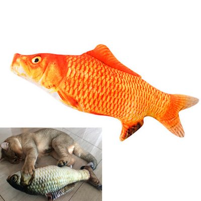 М'яка іграшка риба Червоний короп 40см для кішок кота з котячою м'ятою 7000000606 фото