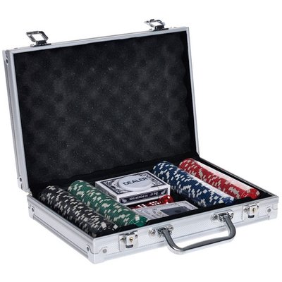 Набір для покеру у валізі: карти, 200 фішок, кубики, покерний 7000000979 фото