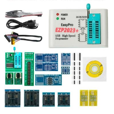 USB-програматор EZP2023+ і набір адаптерів, 24 25 93 95 EEPROM, 25 FLASH 7000006834 фото