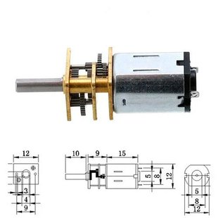 Мотор редуктор мікро моторчик 12GAN20 200 об/хв 6В 7000003051 фото