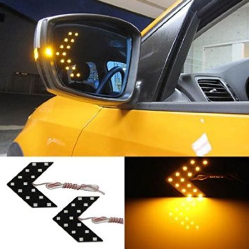 Покажчики повороту LED для авто на бокове дзеркало, пара, жовті 7000000048 фото