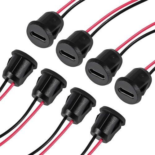 Роз&rsquo;єм гніздо живлення Type-C, 5шт, з дротом 2pin 24AWG 10см 7000007942 фото