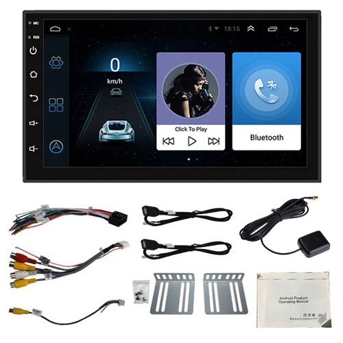 Автомагнітола 7" 2/32ГБ Android 11 Wi-Fi GPS 2xUSB 2 DIN 4x60Вт, 7011A 7000000258 фото