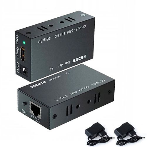 Подовжувач HDMI по RJ45 витій парі активний, до 60м 7000003852 фото