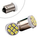 LED BA9S T4W лампа в автомобиль 2шт, 8 SMD 3020, белый 7000006185 фото