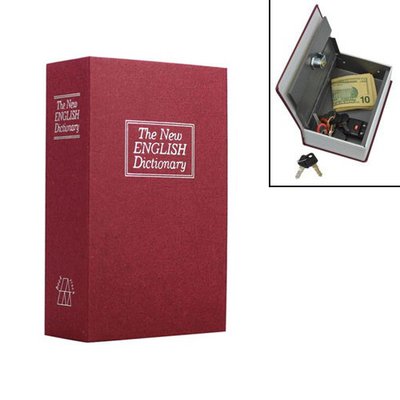 Книга, книжка сейф на ключе, металл, английский словарь S 180x115x55мм 7000000839 фото