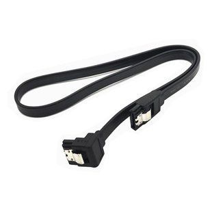 Кабель шлейф SATA - SATA кутовий, для DVD HDD SSD, до 6Гбіт/с, 40см 7000006346 фото