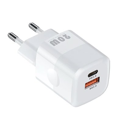Мережевий зарядний пристрій USB Type-C QC3.0 PD 20Вт KUULAA, білий 7000006618 фото