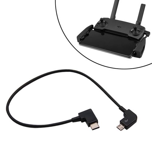 Кабель OTG MicroUSB – Type-C для пульта DJI Spark, Mavic Pro/Air, 28см 7000003303 фото