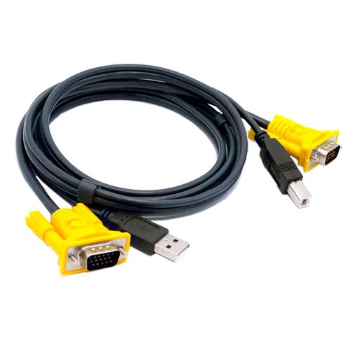 Кабель для KVM свіча VGA та USB, 1.4м 7000001839 фото