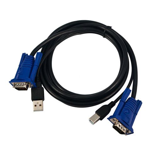 Кабель для KVM свіча VGA та USB, 1.4м 7000001839 фото