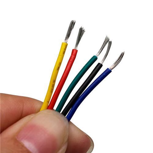 Набор проводов в силиконовой оплетке 1жила 24AWG 5цветов по 10м луженая медь 7000007195 фото