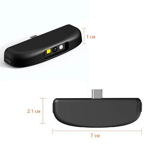 Міні 1D 2D сканер штрихкодів QR-кодів Type-C для Android 7000007326 фото