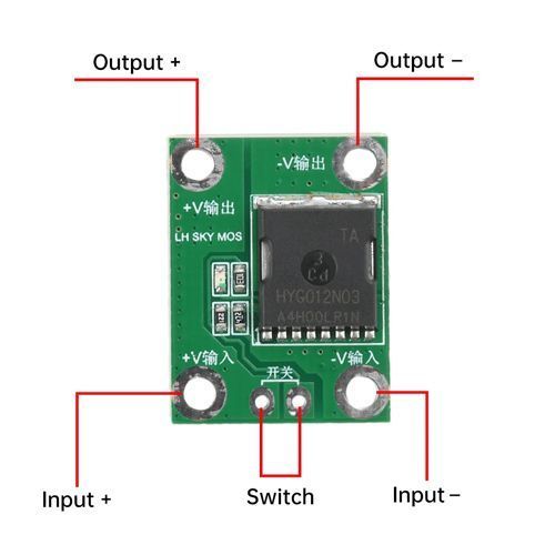 Модуль MOSFET-переключателя HYG012N03 100А 5-26В, ШИМ-управление 7000007703 фото