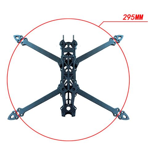 Рама Mark4 7" 295мм FPV дрона, карбоновая, без принтов 7000006977 фото