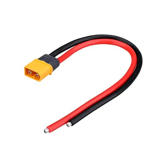 Кабель силовий Amass XT60 10см 12AWG 60А, тато 7000007101 фото