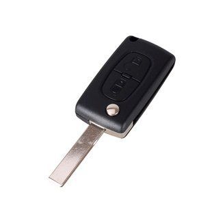 Викидний ключ, корпус під чип, 2кн DKT0269, Peugeot, ніша CE0536, HU83 7000005936 фото