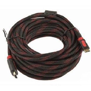 Кабель HDMI - HDMI 10м v1.4 позолоченный в оплетке 7000003733 фото