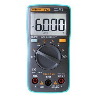 Мультиметр цифровой RICHMETERS RM102 ZT102 AN8002, автовыбор, True RMS 7000001360 фото