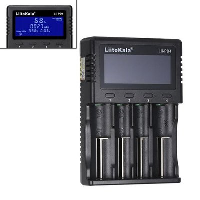 Умное зарядное устройство Liitokala Lii-PD4 Li-ion 18650 Ni-MH LED, 4 канала 7000005615 фото