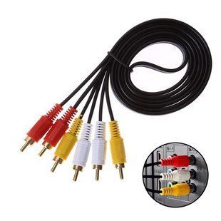 Кабель AV 3 RCA - 3 RCA 1.2м тюльпаны 7000003853 фото