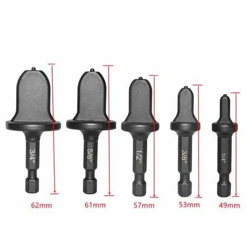 Набір розширювачів мідних труб 5шт без фаски, для шурупокрута 7000007151 фото