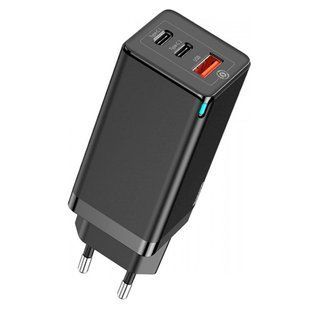 Сетевое зарядное устройство USB 2xType-C QC4.0 PD3.0 65Вт Baseus GaN3 Pro 7000003333 фото