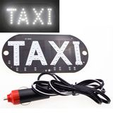 Автомобильное LED табло табличка Такси TAXI 12В, белое в прикуриватель 7000000232 фото