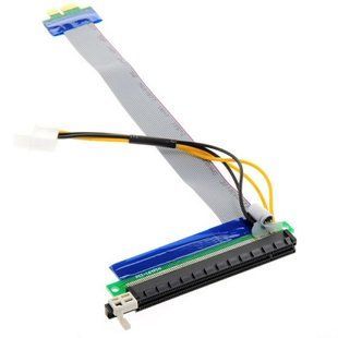 PCI-Express, PCI-E 1X на 16X райзер, живлення, molex 7000001900 фото