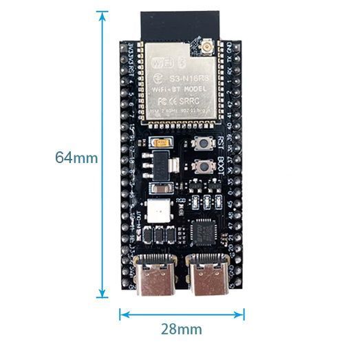 ESP32-S3 N16R8 44pin DevKitC-1 Wi-Fi Bluetooth с IPEX, плата разработчика 7000008080 фото