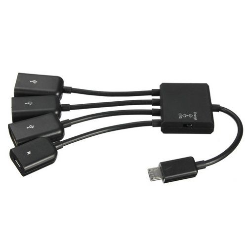 MicroUSB OTG 3-портовий хаб, адаптер для зарядки 7000003233 фото