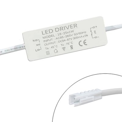 Блок питания LED драйвер постоянного тока 18-25x1Вт 0.3А AC220В - DC54-87В 7000007041 фото