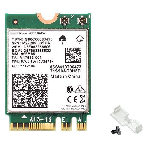 Адаптер мережевий Intel AX210 Wi-Fi 6E 802.11ax до 2.4Гбіт BT5.3 AX210NGW 7000007554 фото