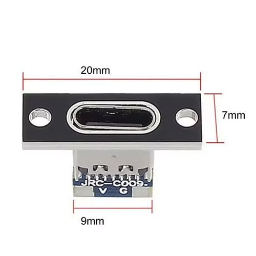 Роз&rsquo;єм USB Type-C 2pin, мама, монтажний, для зарядки і живлення 7000007766 фото