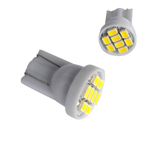 LED T10 W5W лампа в автомобиль 2шт, 8 SMD 3020, белый 7000000313 фото