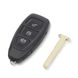 Ключ запалювання, чіп 4D83 KR55WK48801 3 кнопки HU101 для Ford Focus Fiesta 7000005991 фото 1
