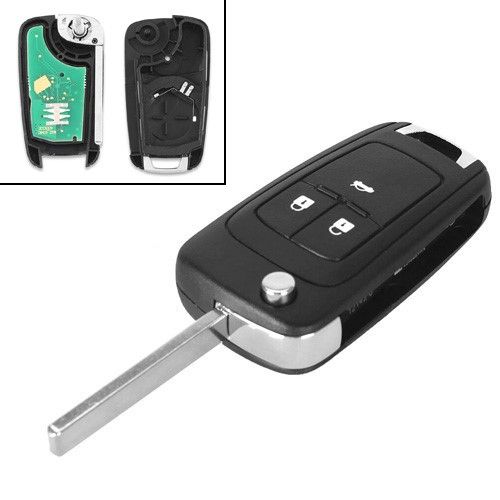 Ключ запалювання, чіп ID46 PCF7941, 3 кнопки, для Chevrolet Aveo, Cruze 7000005384 фото