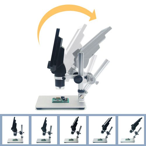 Мікроскоп цифровий з 7 РК на штативі, 3000мАг, MicroSD, 12Мп, 1-1200X, G1200 7000006860 фото