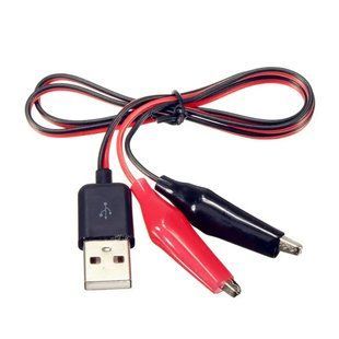 Кабель перехідник USB Type-A на зажими крокодили, 60см 7000008041 фото